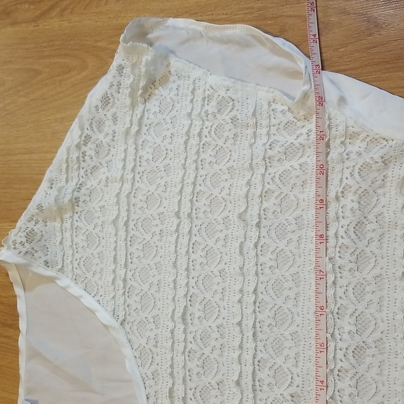 Suzy Shier white lace top XL NWT - Picture 7 of 8